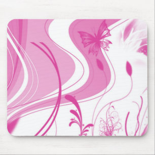 Rosa entwarf Mausunterlage Mousepad