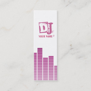 Rosa Entzerrer Mini Visitenkarte