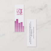 Rosa Entzerrer Mini Visitenkarte (Vorne/Hinten)