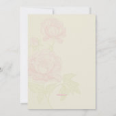 Rosa Erbsen Einladung (Rückseite)