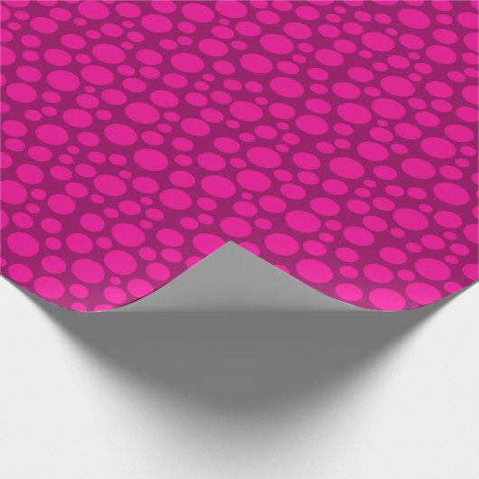 Rosa Erbsen groß Geschenkpapier (Ecke)