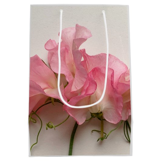 Rosa Erbsen nah Mittlere Geschenktüte (Rückseite)