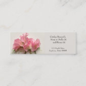 Rosa Erbsen nahe Mama Mini Visitenkarte (Vorderseite)