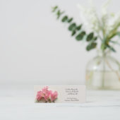 Rosa Erbsen nahe Mama Mini Visitenkarte (Stehend Vorderseite)