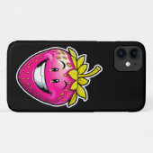 Rosa Erdbeere Case-Mate iPhone Hülle (Rückseite (Horizontal))