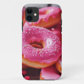 Rosa Erdbeere Donuts Case-Mate iPhone Hülle (Rückseite)