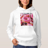 Rosa Erdbeere Donuts Hoodie (Vorderseite)