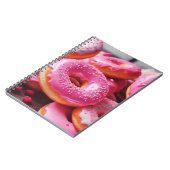 Rosa Erdbeere Donuts Notizblock (Linke Seite)