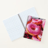 Rosa Erdbeere Donuts Notizblock (Innenseite)