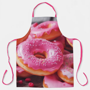 Rosa Erdbeere Donuts Schürze