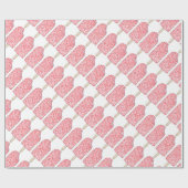 Rosa Erdbeere Eclair Ice Cream Popsicle Lolly Geschenkpapier (Flach)