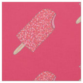 Rosa Erdbeere Eclair Ice Cream Popsim Feinschmecke Stoff (Nahaufnahme)