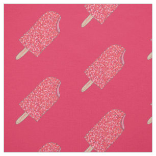 Rosa Erdbeere Eclair Ice Cream Popsim Feinschmecke Stoff