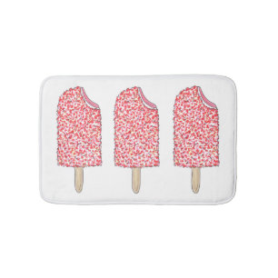 Rosa Erdbeere Eclair Ice Cream Popsim Pop Badematte