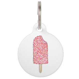 Rosa Erdbeere Eclair Popsir Pet Name Tag Haustiermarke