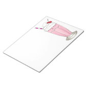 Rosa Erdbeere Eis Creme Shake Milkshake Dessert Notizblock (angewinkelt)