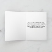 Rosa Erdbeere Fairy 7. Geburtstag Karte (Innenseite)