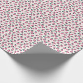 Rosa Erdbeere Geschenkpapier (Ecke)