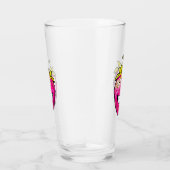 Rosa Erdbeere Glas (Rechts)