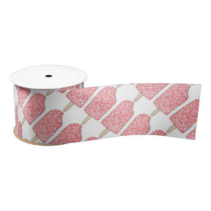 Rosa Erdbeere Ice Cream Eclair Popsicle Ribbon Satinband