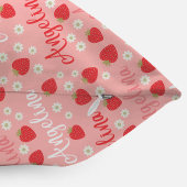 Rosa Erdbeere Individuelle Name Girls Pillow Kissen