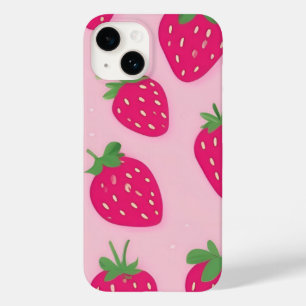 Rosa Erdbeere iPhone 14 Fall Case-Mate iPhone 14 Hülle