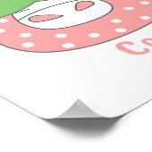 Rosa Erdbeere Kuh Klassischer T - Shirt Poster (Ecke)