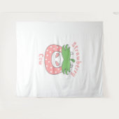 Rosa Erdbeere Kuh Klassischer T - Shirt Wandteppich (Vorderseite (Horizontal))