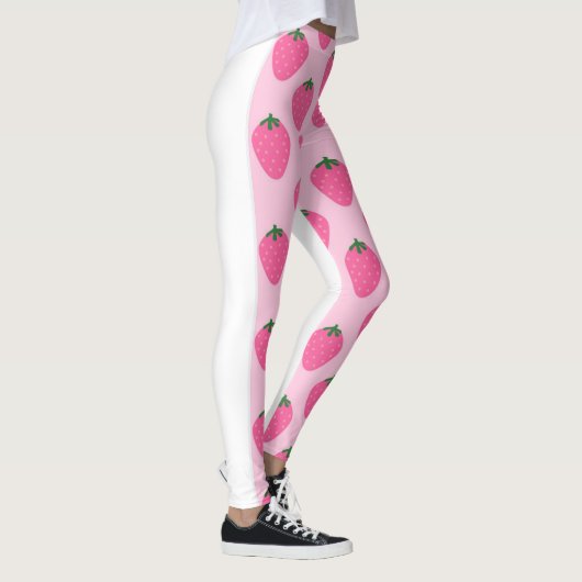 Rosa Erdbeere Leggings (Rechts)
