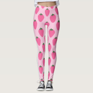 Rosa Erdbeere Leggings