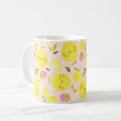 Rosa Erdbeere Lemon Tasse (Vorderseite Links)