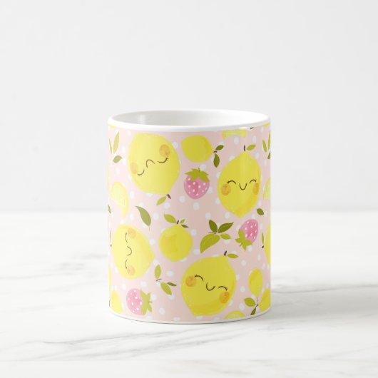 Rosa Erdbeere Lemon Tasse (Mittel)