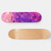 Rosa Erdbeere Mosaikmuster Skateboard (Horizontal)