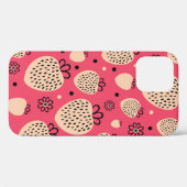 Rosa Erdbeere nahtloses Muster Case-Mate iPhone Hülle (Rückseite (Horizontal))