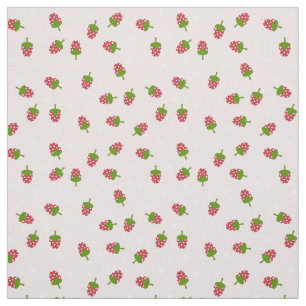 Rosa Erdbeere Niedliches Muster Kawaii Girl Stoff