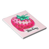Rosa Erdbeere Notizblock (angewinkelt)