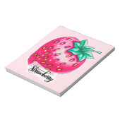 Rosa Erdbeere Notizblock (Rotiert)