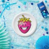 Rosa Erdbeere Pappteller (Party)