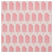 Rosa Erdbeere Shortcake Pops Popsicles Fabric Stoff (Muster)