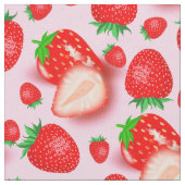 Rosa Erdbeere Stoff (Nahaufnahme)