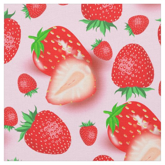 Rosa Erdbeere Stoff (Nahaufnahme)