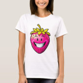 Rosa Erdbeere T-Shirt (Vorderseite)