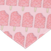 Rosa Erdbeere Zittertorte Ice Creme Popsicle Lolol Tischdecke (Schrägansicht)