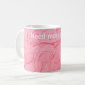 Rosa Erdbeereiscreme-Textur Kaffeetasse (Vorderseite Links)