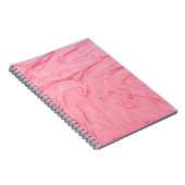 Rosa Erdbeereiscreme-Textur Notizblock (Rechte Seite)
