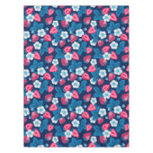 Rosa Erdbeeren auf blau Tischdecke (Vorderseite)