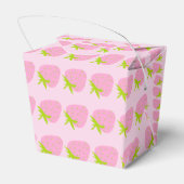 Rosa Erdbeeren Geschenkschachtel (Rückseite)
