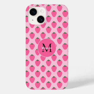 Rosa Erdbeeren, niedlich, kundenspezifisch Case-Mate iPhone 14 Hülle