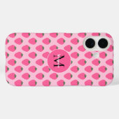 Rosa Erdbeeren, niedlich, kundenspezifisch Case-Mate iPhone Hülle (Rückseite (Horizontal))