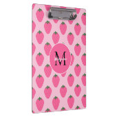 Rosa Erdbeeren, niedlich, kundenspezifisch Klemmbrett (Rechts)